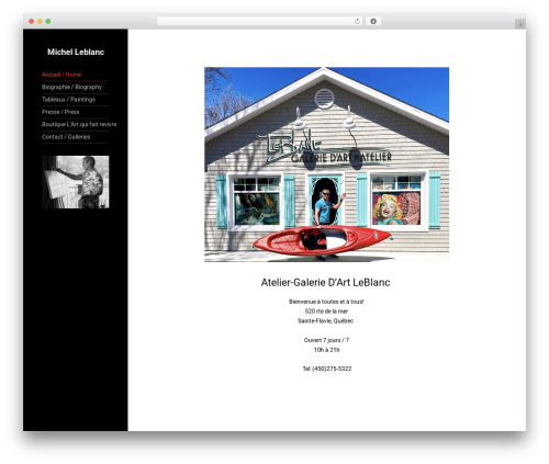 Coastline WordPress theme - michel-leblanc.com