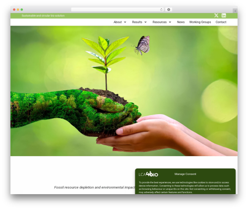 Customify top WordPress theme - lca4bioproject.eu