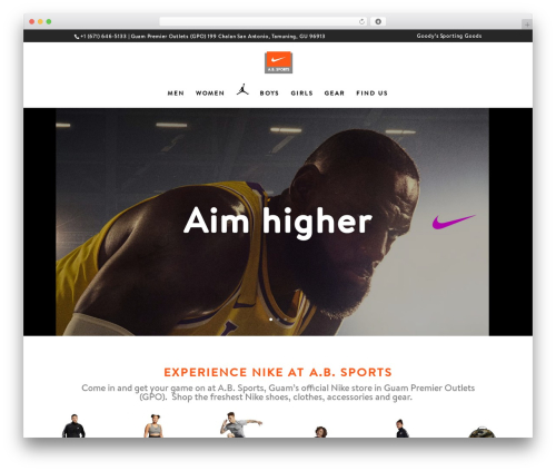 Divi theme WordPress - absportsguam.com