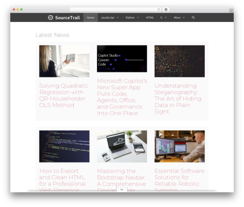 GeneratePress WordPress theme - sourcetrail.com