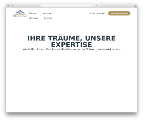 Real estate manager pro WordPress plugin - erdi-immo.ch