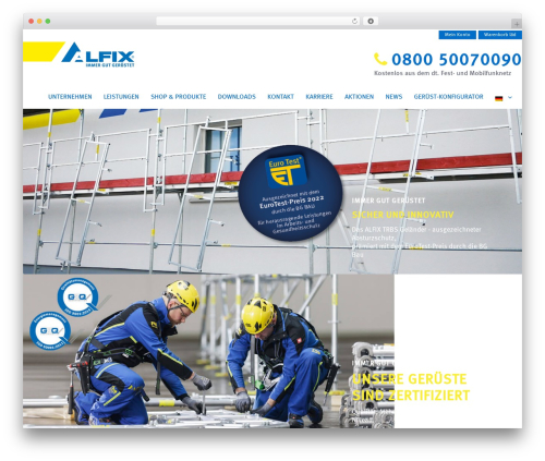 JONGO-Theme WordPress website theme - alfix-systems.com/de