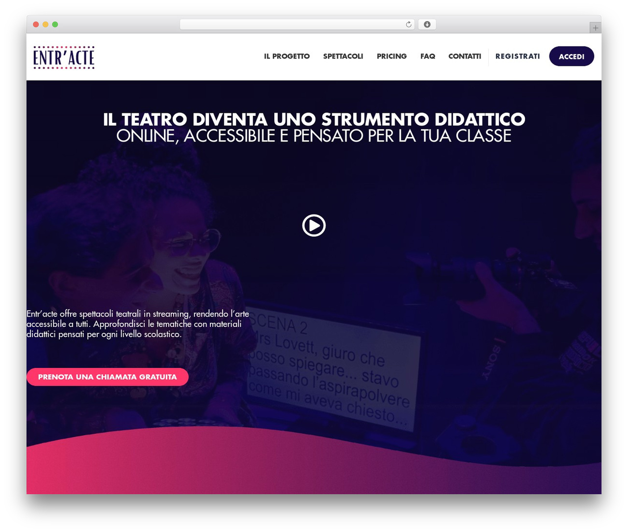 MasterStudy WordPress page theme - entr-acte.it