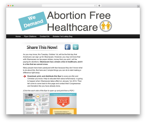 OptimizePress theme WordPress - abortionfreehealthcare.com