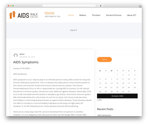 Quality WordPress theme - aidswalkforlifetoronto.ca