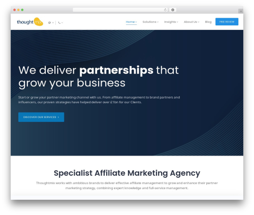 SaaSpot WordPress theme - thoughtmix.com
