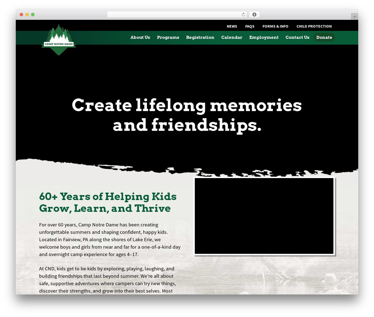 Theme WordPress CustomTheme - campnotredame.com Theme WordPress CustomTheme - campnotredame.com