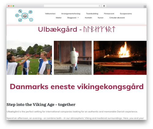 Thrive Theme Builder company WordPress theme - ulbaekgaard.org