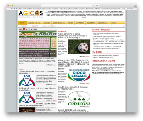 transcript WordPress news theme - agicos.it