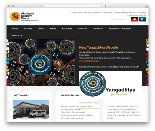 WordPress theme ASG - aboriginalsobrietygroup.org.au