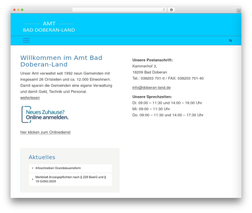 Accessibility plus WordPress plugin - amt-doberan-land.de