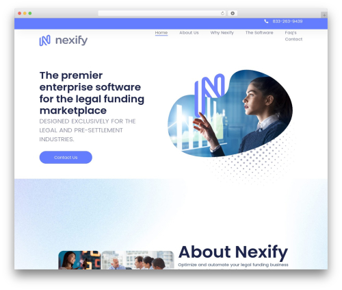 WordPress website theme Technex - nexify-solutions.com