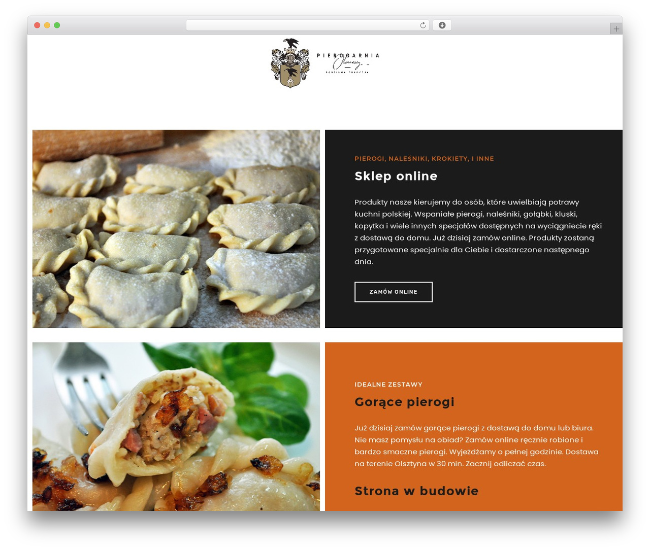 DFD Native WP theme - pierogarniaolszewscy.com