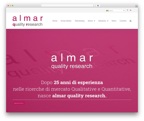 Flatter top WordPress theme - almarqr.com