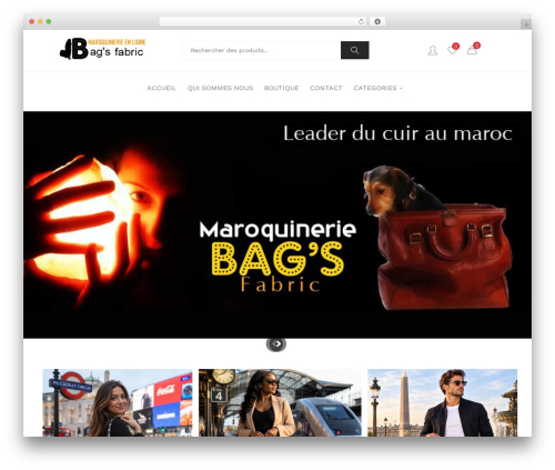 Kera WordPress theme - bagsfabric.com
