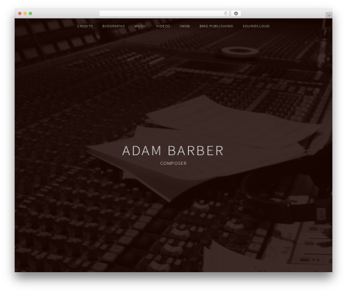 Obsidian WordPress theme - adambarber.com