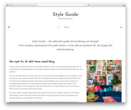 Prefer best WordPress theme - styleguide.nu