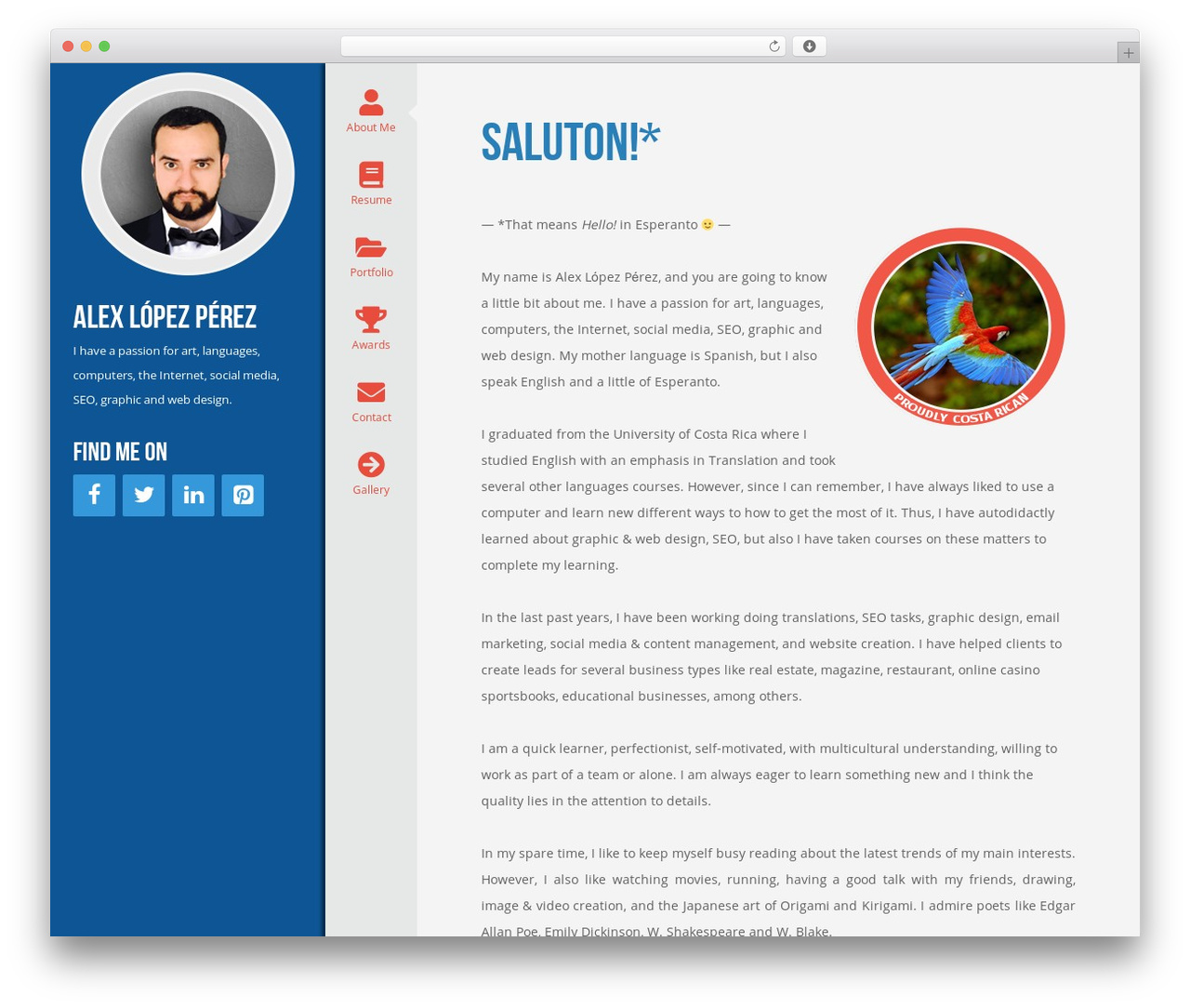 Theme WordPress Profiler - alexlopez.rocks Theme WordPress Profiler - alexlopez.rocks
