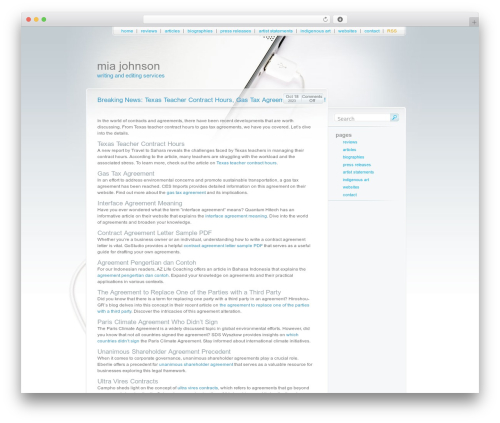 Theme WordPress Streamline - miajohnsonwriting.com