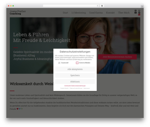 WordPress theme Bagja - joanaprather.com