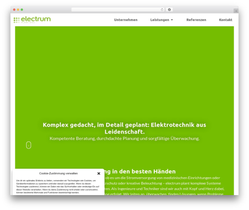 WordPress theme Hello Elementor - electrum-planziel.de