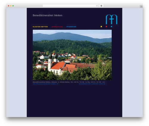 WordPress theme Metten - kloster-metten.net