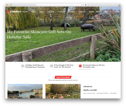 WordPress theme ShareBlock - galazuka.com