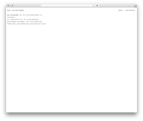 Air Theme WordPress theme - sonarchitekt.de