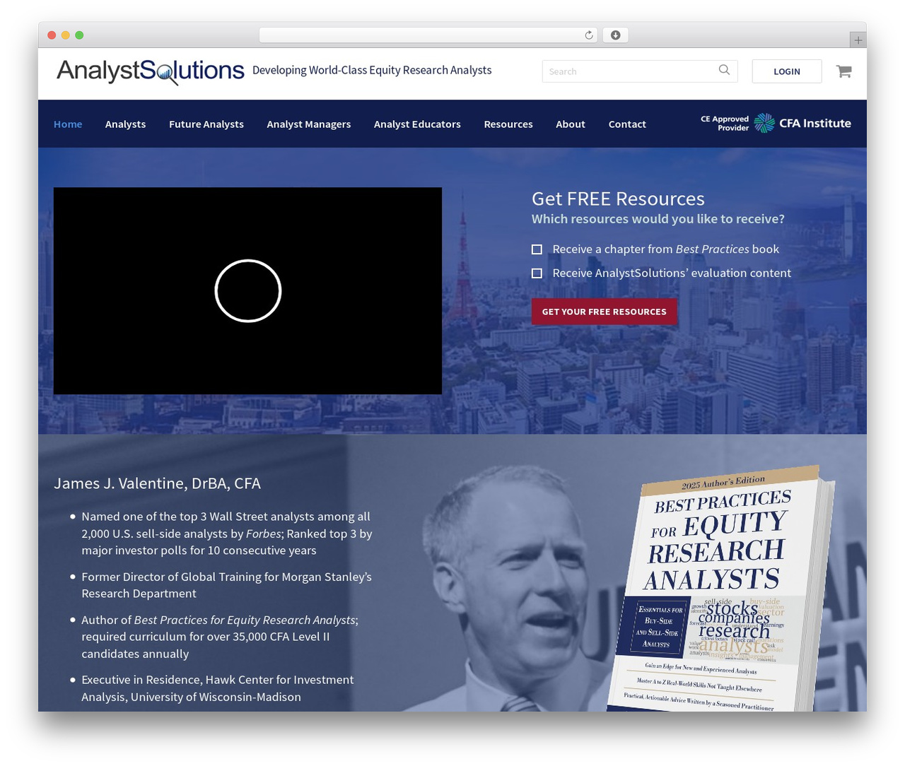 Analyst Solutions theme WordPress - analystsolutions.com