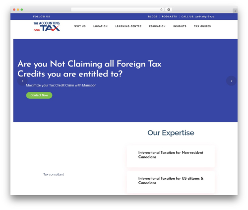 BoostUp theme WordPress - theaccountingandtax.com