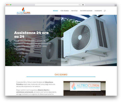 Divi WordPress theme - altroclima.com