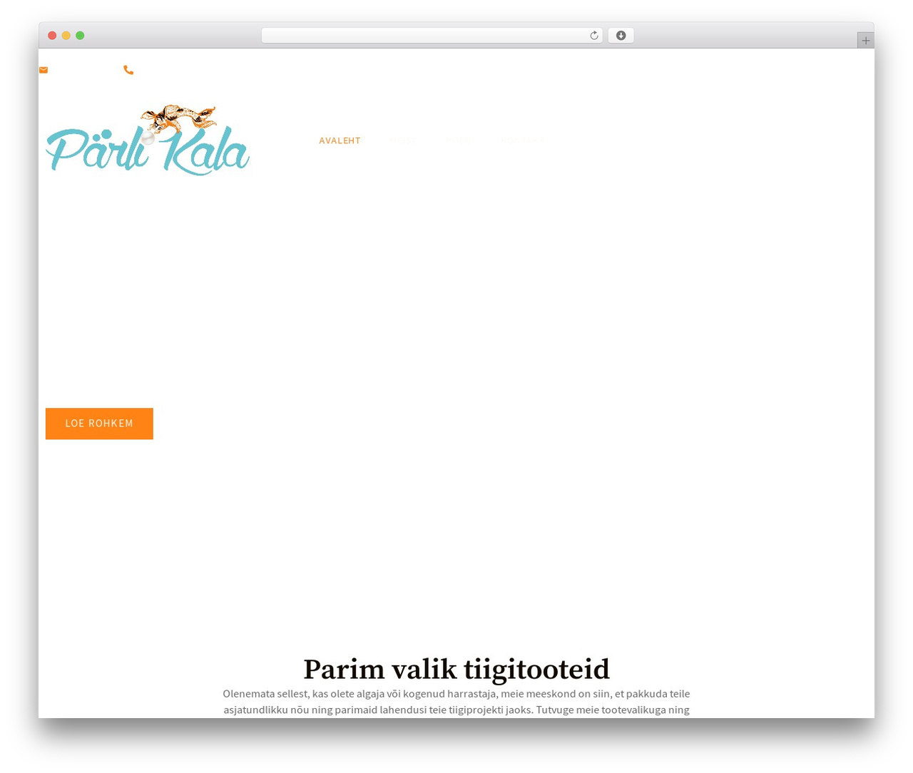Hello Elementor theme WordPress - parlikala.ee