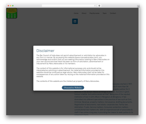 Privsa WordPress theme - manuadvocates.com