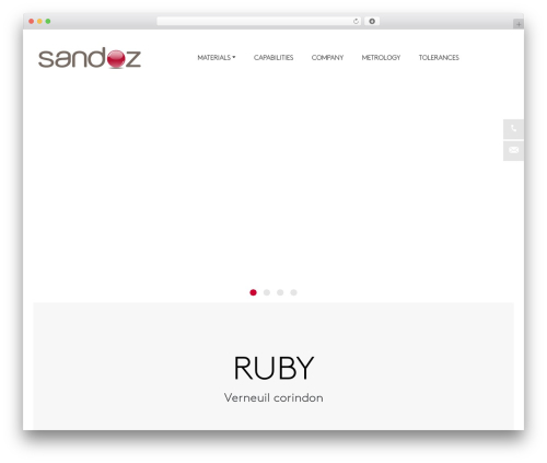 Sandoz WordPress website theme - sandoz.ch