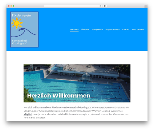 Stackable WordPress page theme - foerderverein-sommerbadgauting.de