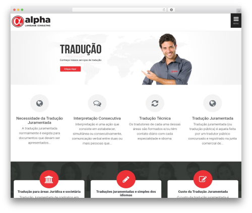 Tema Smart WordPress theme - alphatradu.com.br