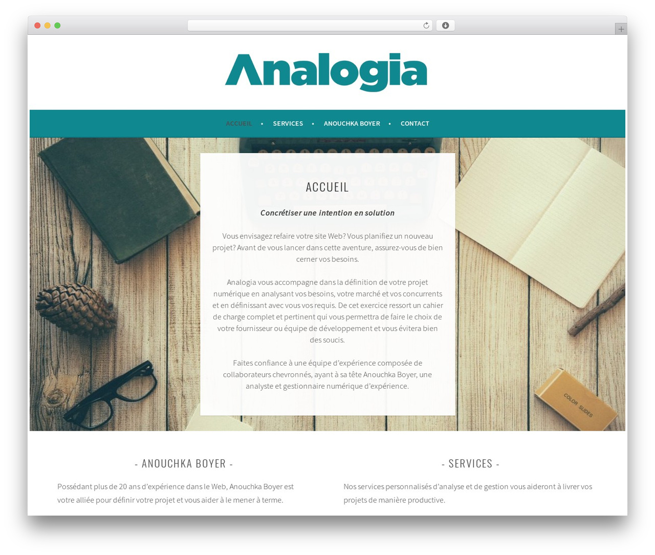 WordPress theme Sela - analogia.ca