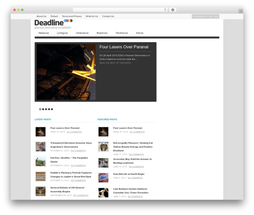 Deadline Responsive WordPress theme - alternavox.net