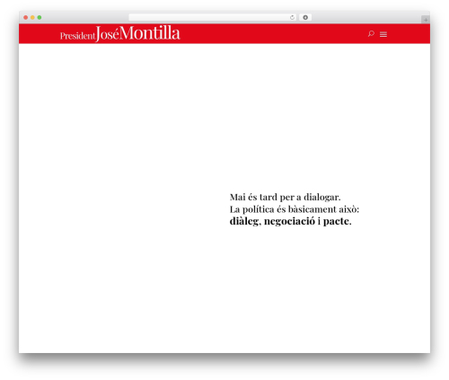 Divi WP theme - presidentjosemontilla.cat