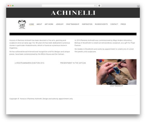 FlatFolio WordPress theme - achinelli.se