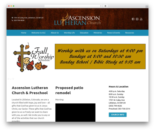Church pack WordPress plugin - alutheran.org