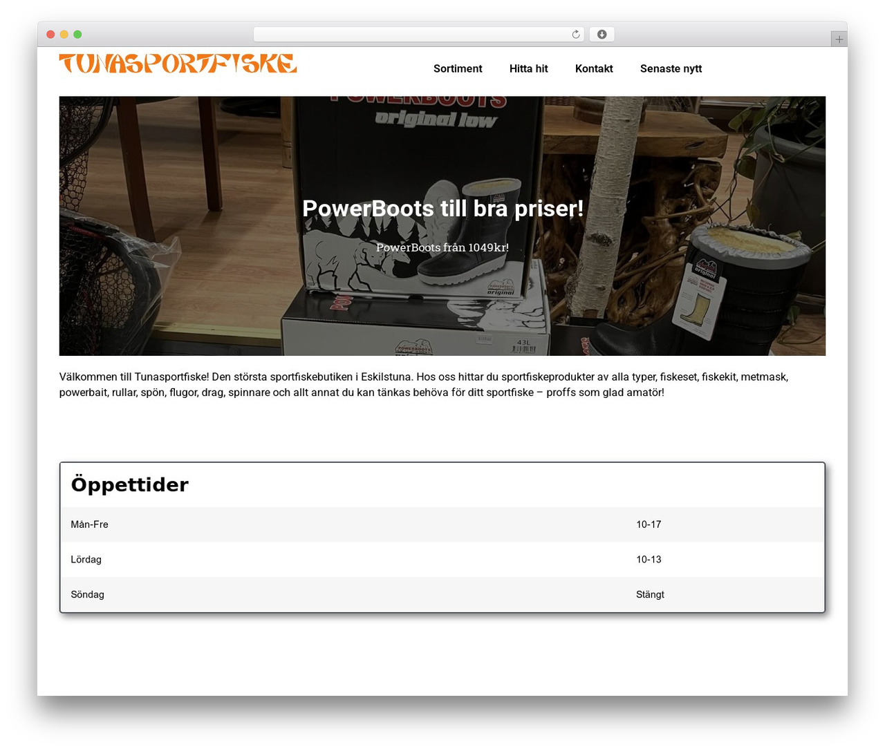 Hello Elementor theme WordPress - tunasportfiske.com