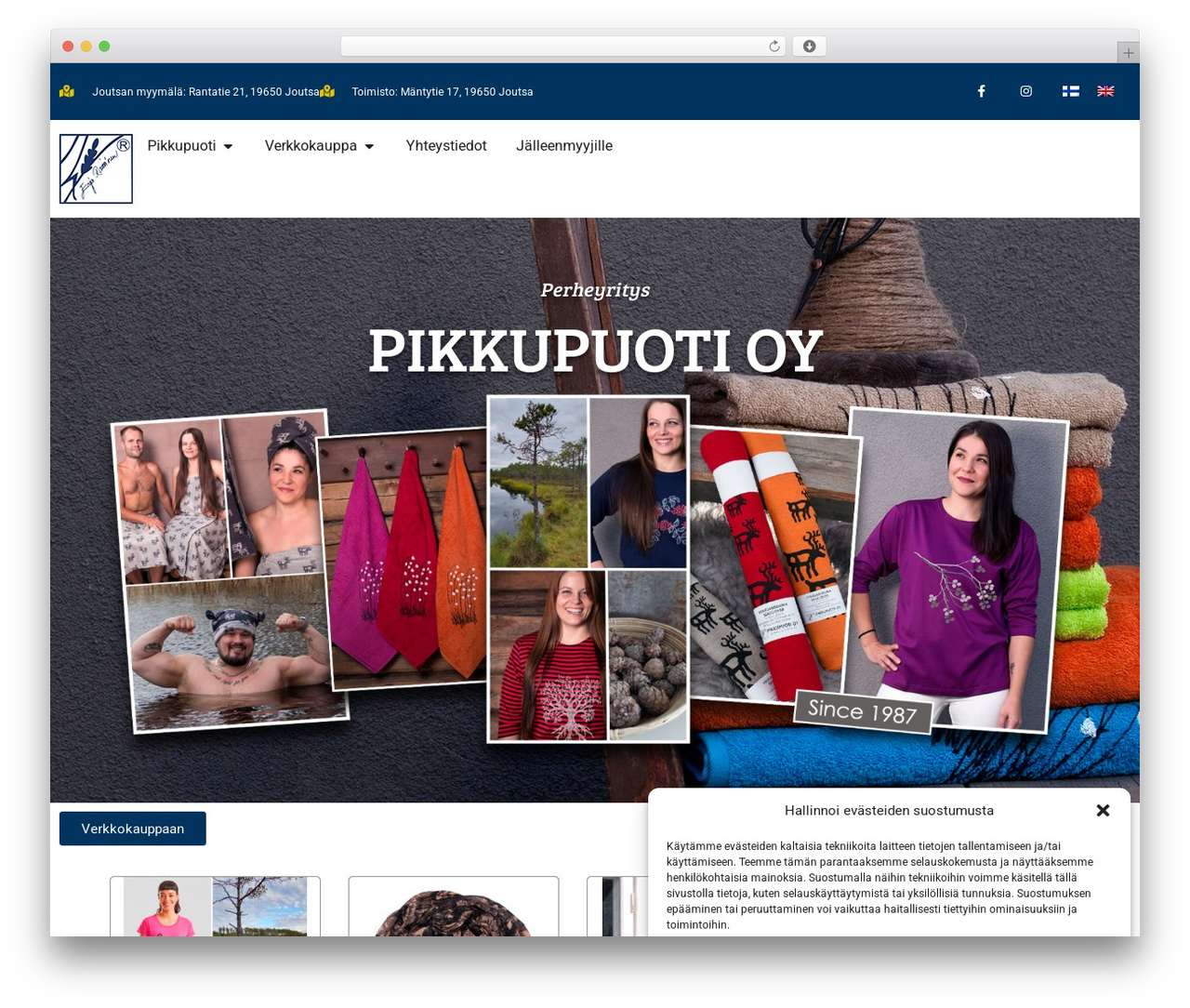 Hello Elementor theme WordPress - pikkupuoti.fi