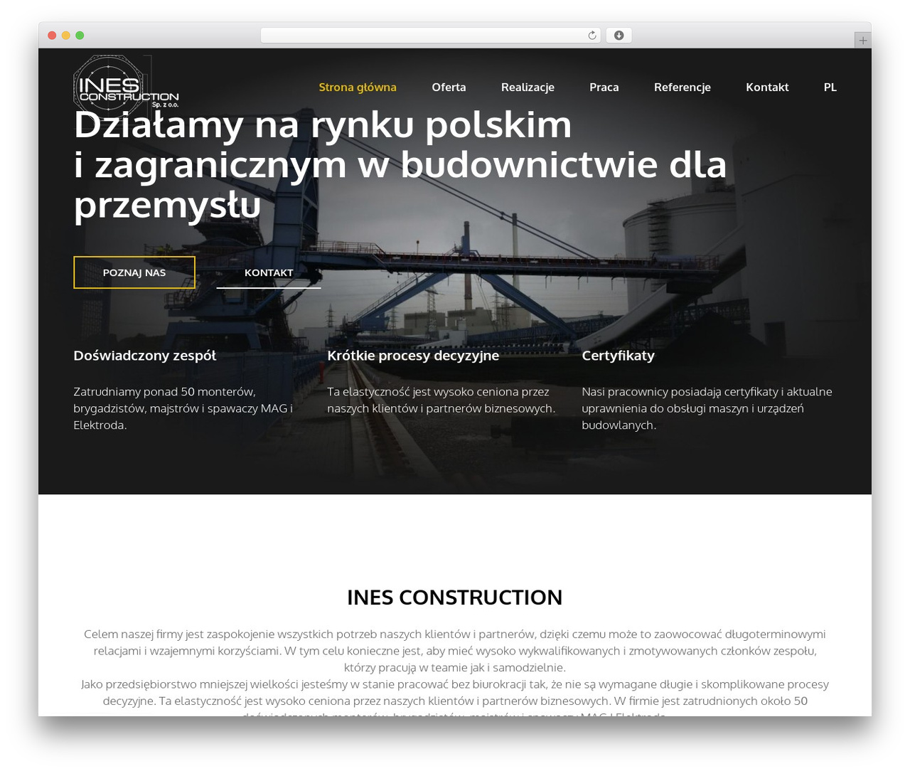 Ines Construction theme WordPress - ines-construction.com