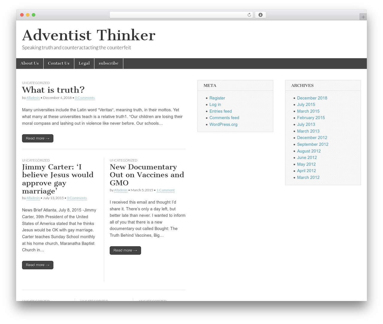 Magazine Basic theme WordPress free - adventistthinker.com Magazine Basic theme WordPress free - adventistthinker.com