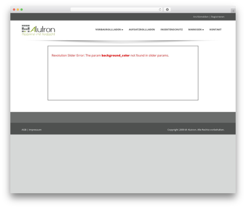 Theme WordPress Sparse - alutron.de