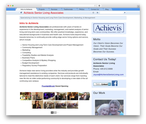 WordPress theme GoogleChrome - achievisseniorliving.com