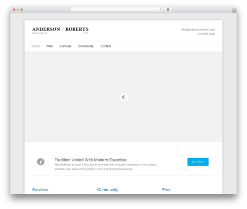 Aeolus WordPress theme - andersonroberts.com