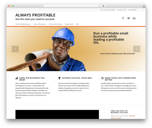 Always Profitable WordPress theme - always-profitable.com