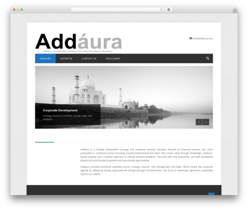 Centum WP WordPress theme - addaura.com